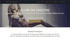 Desktop Screenshot of clubedalingerie.com.br