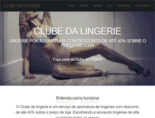 Tablet Screenshot of clubedalingerie.com.br